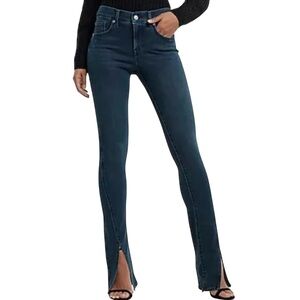 Express Mid-Rise Skyscraper Split Front Jeans Size 2